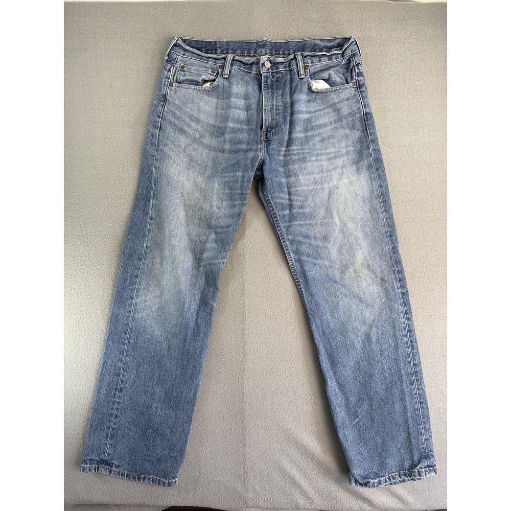 Levi's 569 Jeans Mens 34x32 Med Wash Blue Relaxed Straight Denim 00569-0196